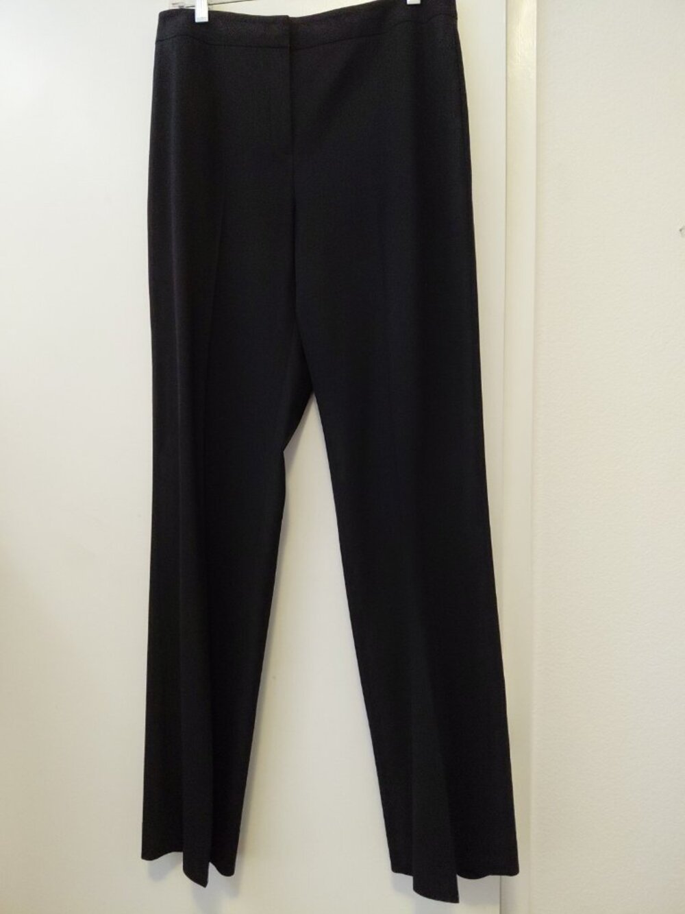 Lafayette 148 Dress Pants Womens Size 6 Black Straight Leg Wool Blend